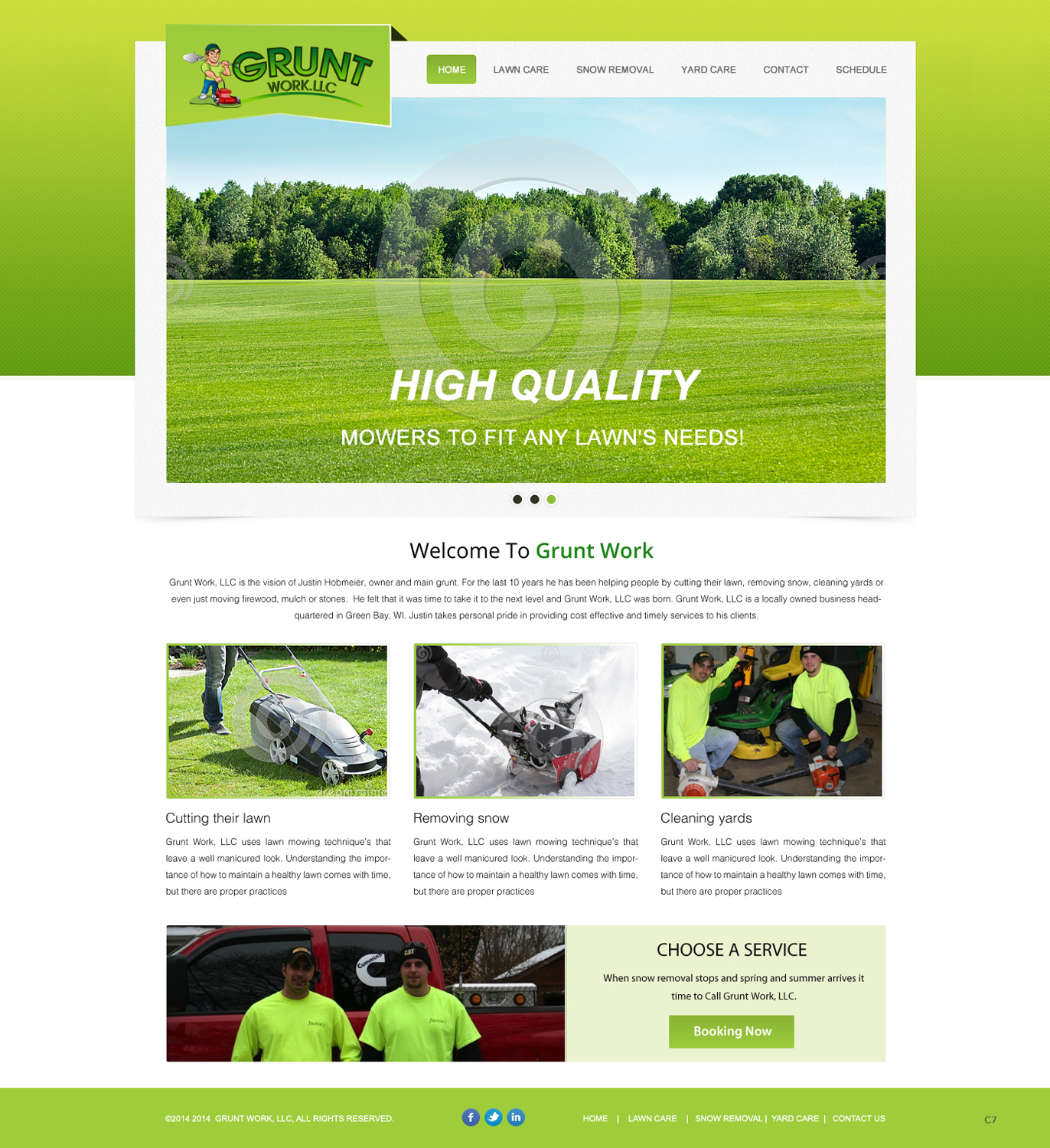 Wordpress Design by pb for Grunt Work, LLC | Design #3843249