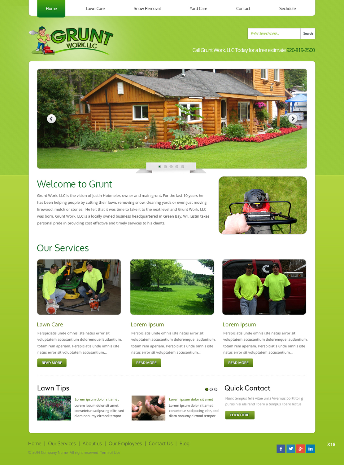 Diseño Wordpress por pb para Grunt Work, LLC | Diseño #3843252