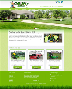 Wordpress Design by Tanvir for Grunt Work, LLC | Design #3843083