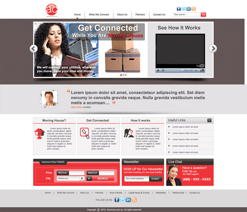 Web Design by DesignXyz for Totalcom Corp Pty Ltd | Design #1077317