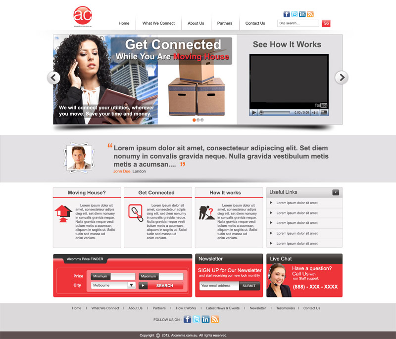 Diseño Web por DesignXyz para Totalcom Corp Pty Ltd | Diseño #1077330