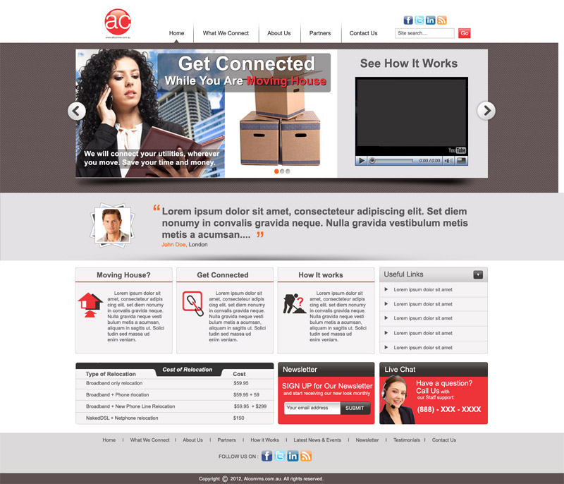 Diseño Web por DesignXyz para Totalcom Corp Pty Ltd | Diseño #1077341