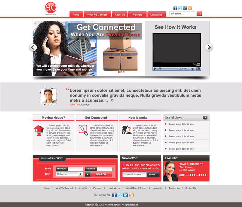Web Design by DesignXyz for Totalcom Corp Pty Ltd | Design #1077383