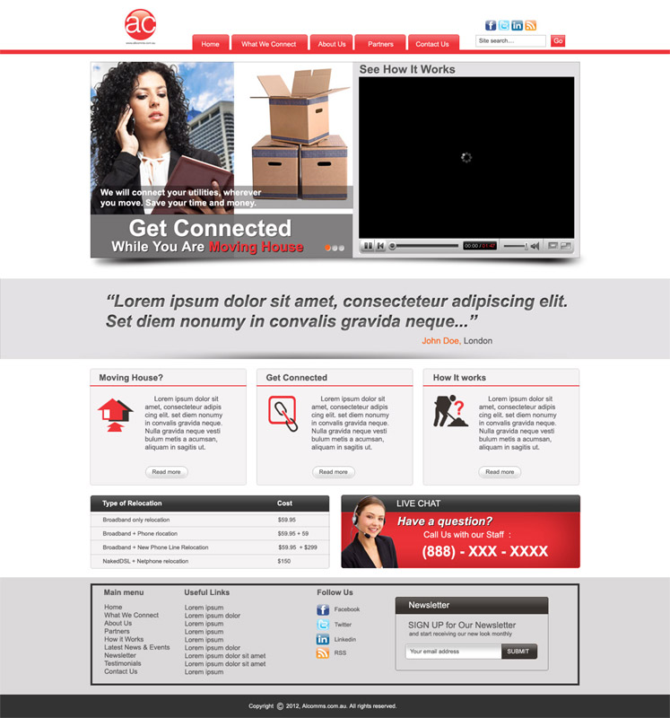 Diseño Web por DesignXyz para Totalcom Corp Pty Ltd | Diseño #1077451