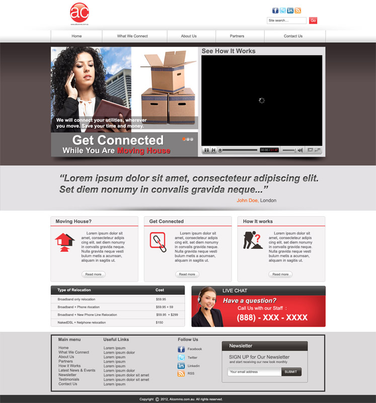 Diseño Web por DesignXyz para Totalcom Corp Pty Ltd | Diseño #1077533