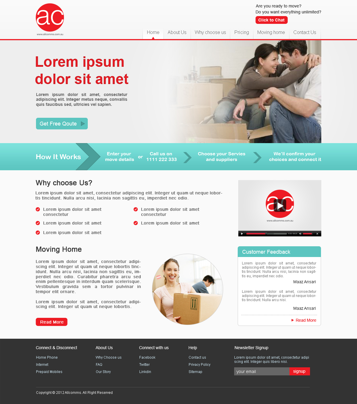 Web Design par Desire Design Solutions pour Totalcom Corp Pty Ltd | Design #1049374