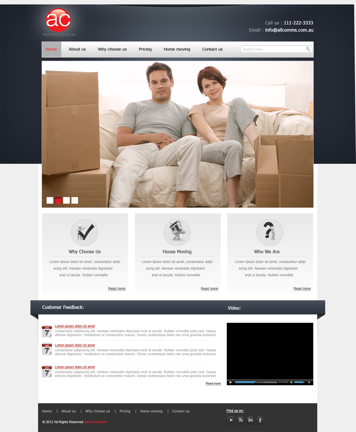 Web Design by Desire Design Solutions for Totalcom Corp Pty Ltd | Design #1052453