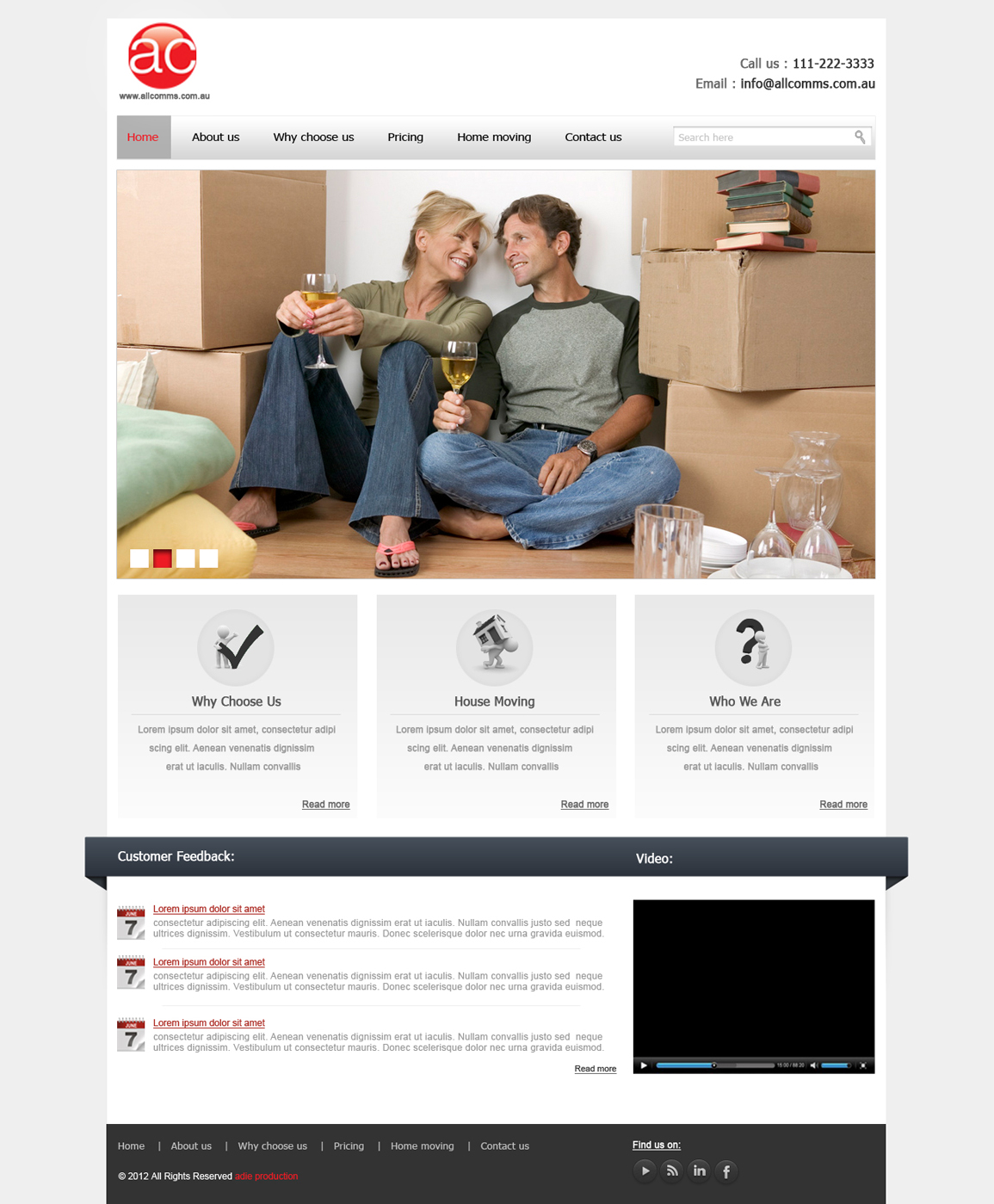 Web Design by Desire Design Solutions for Totalcom Corp Pty Ltd | Design #1052490