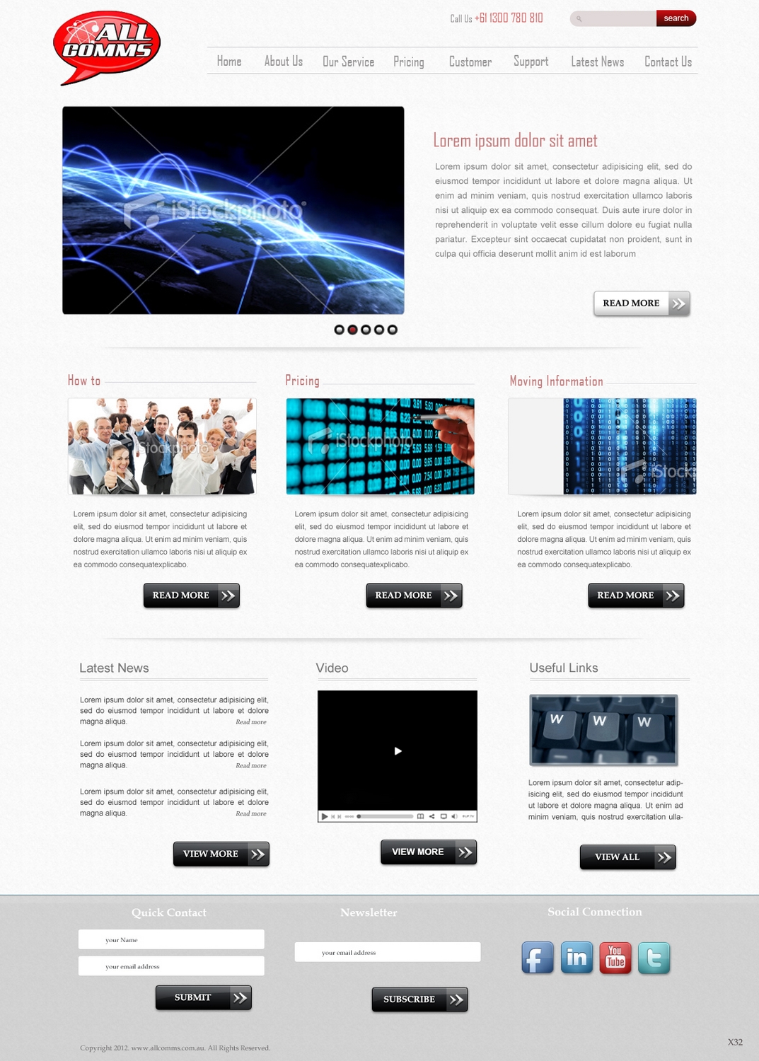 Web Design by pb for Totalcom Corp Pty Ltd | Design #1056051