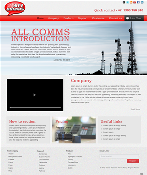 Web Design par pb pour Totalcom Corp Pty Ltd | Design : #1056052
