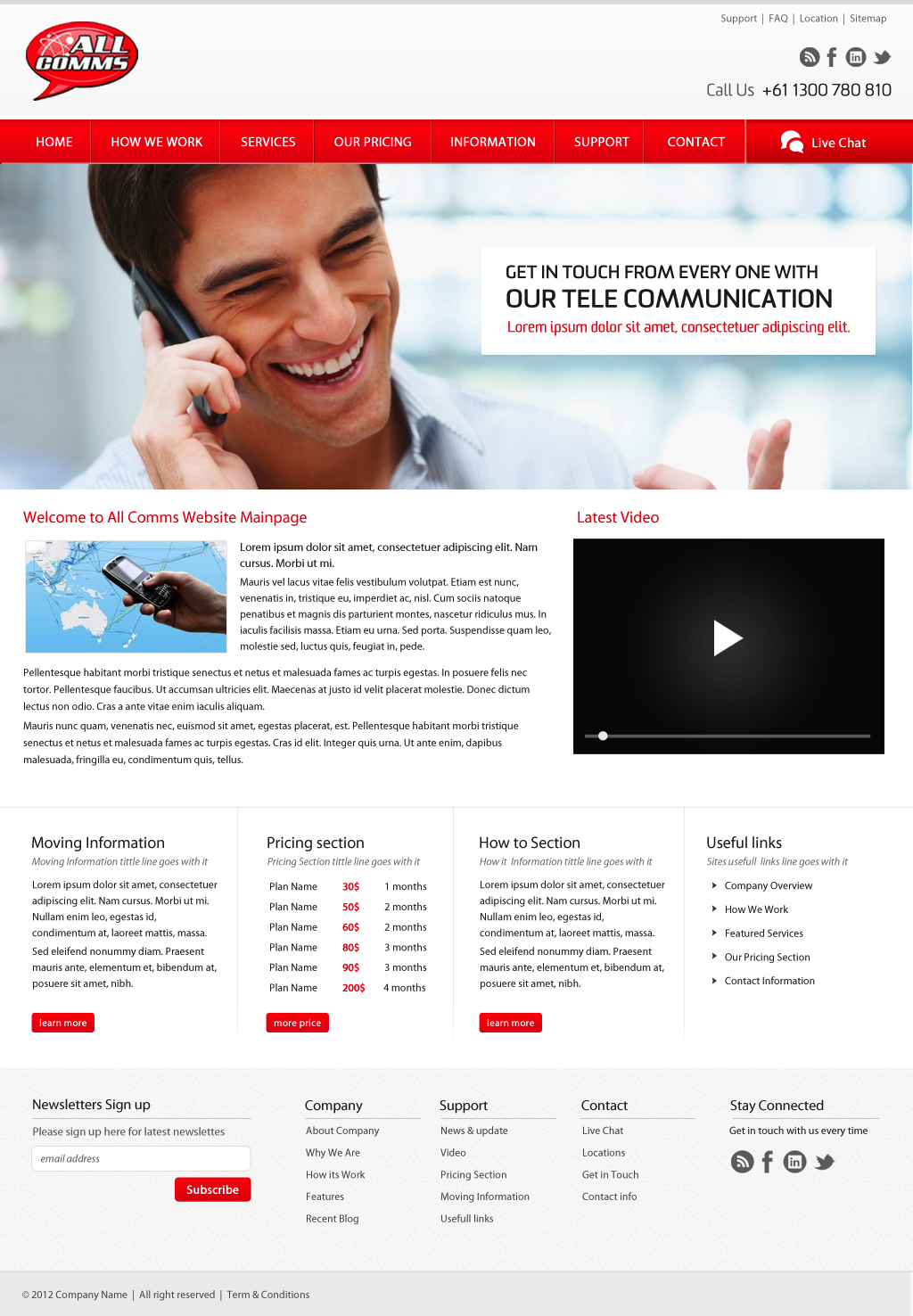 Web Design par pb pour Totalcom Corp Pty Ltd | Design #1057116