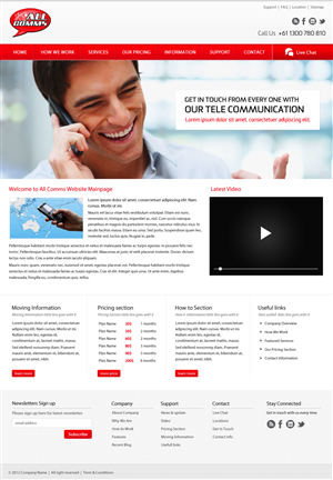 Web Design par pb pour Totalcom Corp Pty Ltd | Design : #1057116