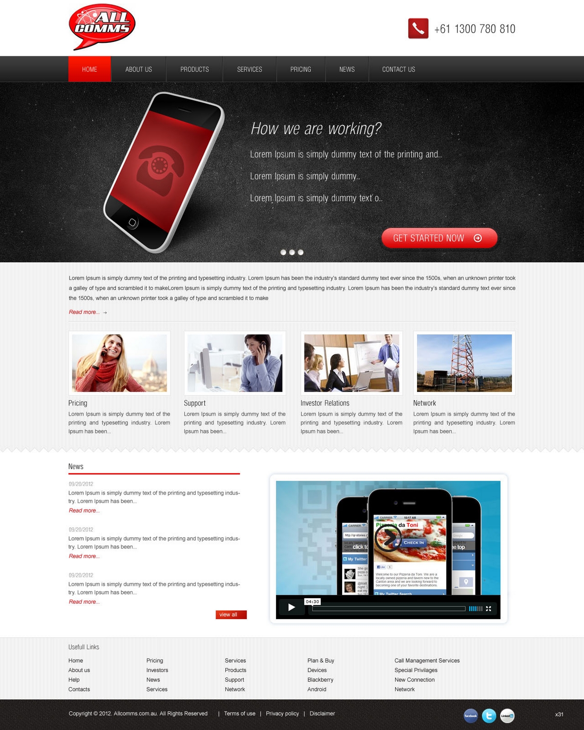 Diseño Web por pb para Totalcom Corp Pty Ltd | Diseño #1059014