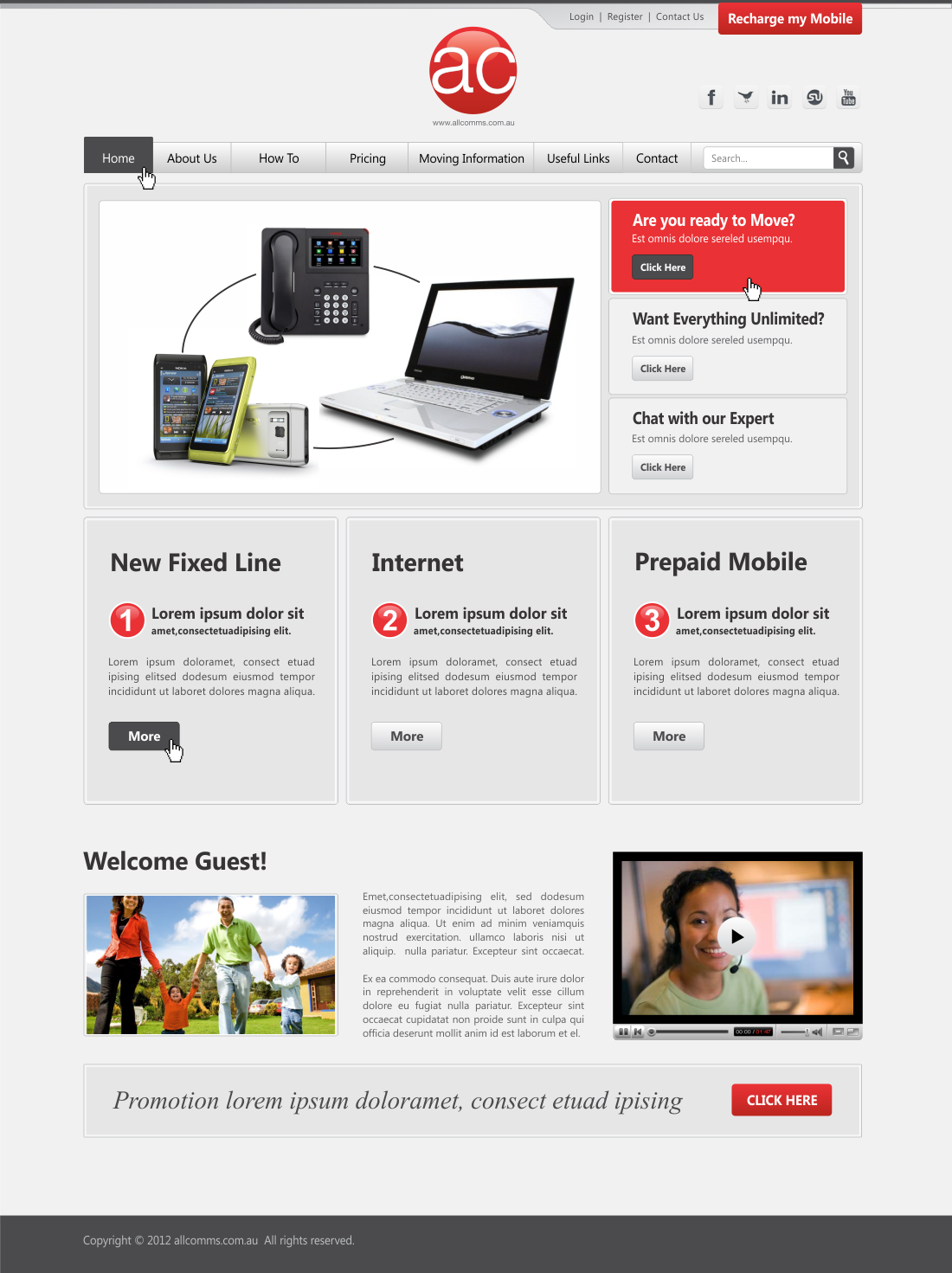 Web Design by CreativeIyke for Totalcom Corp Pty Ltd | Design #1067679