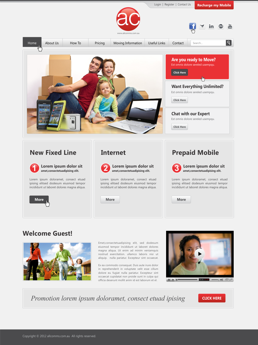 Web Design by CreativeIyke for Totalcom Corp Pty Ltd | Design: #1084677