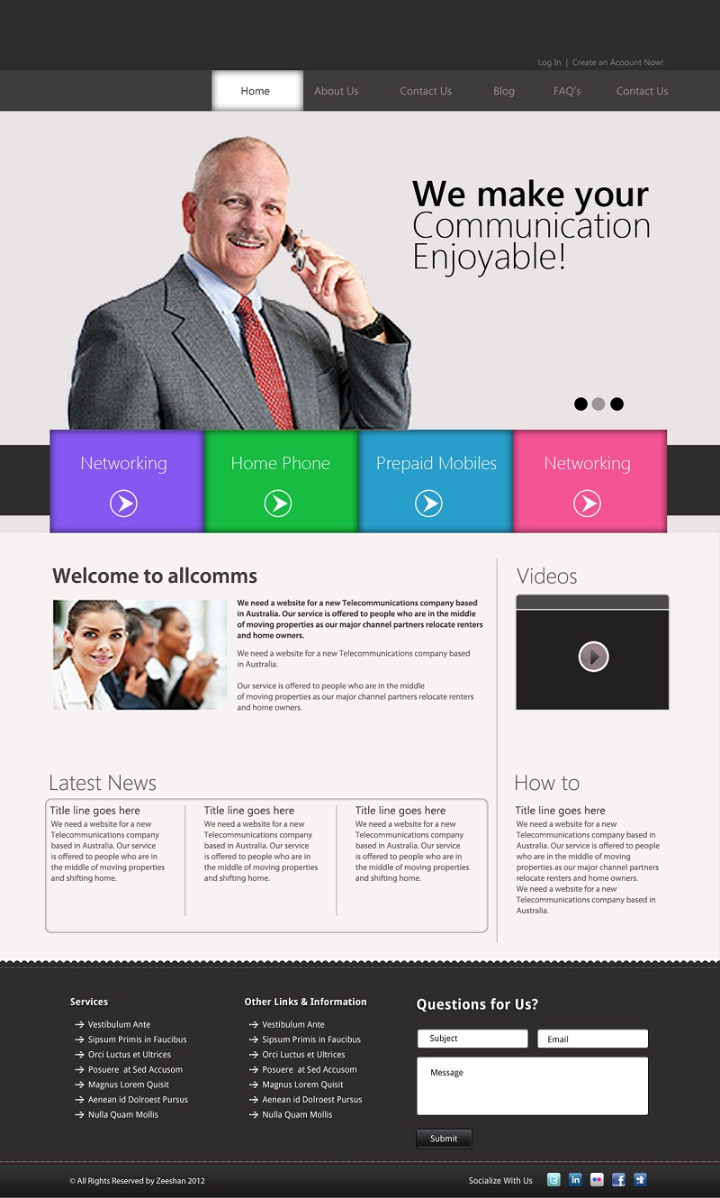 Web Design by Oxygen Creatives for Totalcom Corp Pty Ltd | Design #1068150