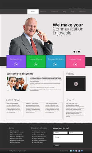 Web Design by Oxygen Creatives for Totalcom Corp Pty Ltd | Design: #1068150