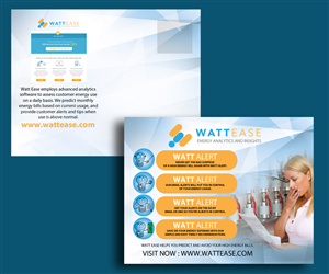 Postcard Design by uk for Watt Ease | Design #3855340