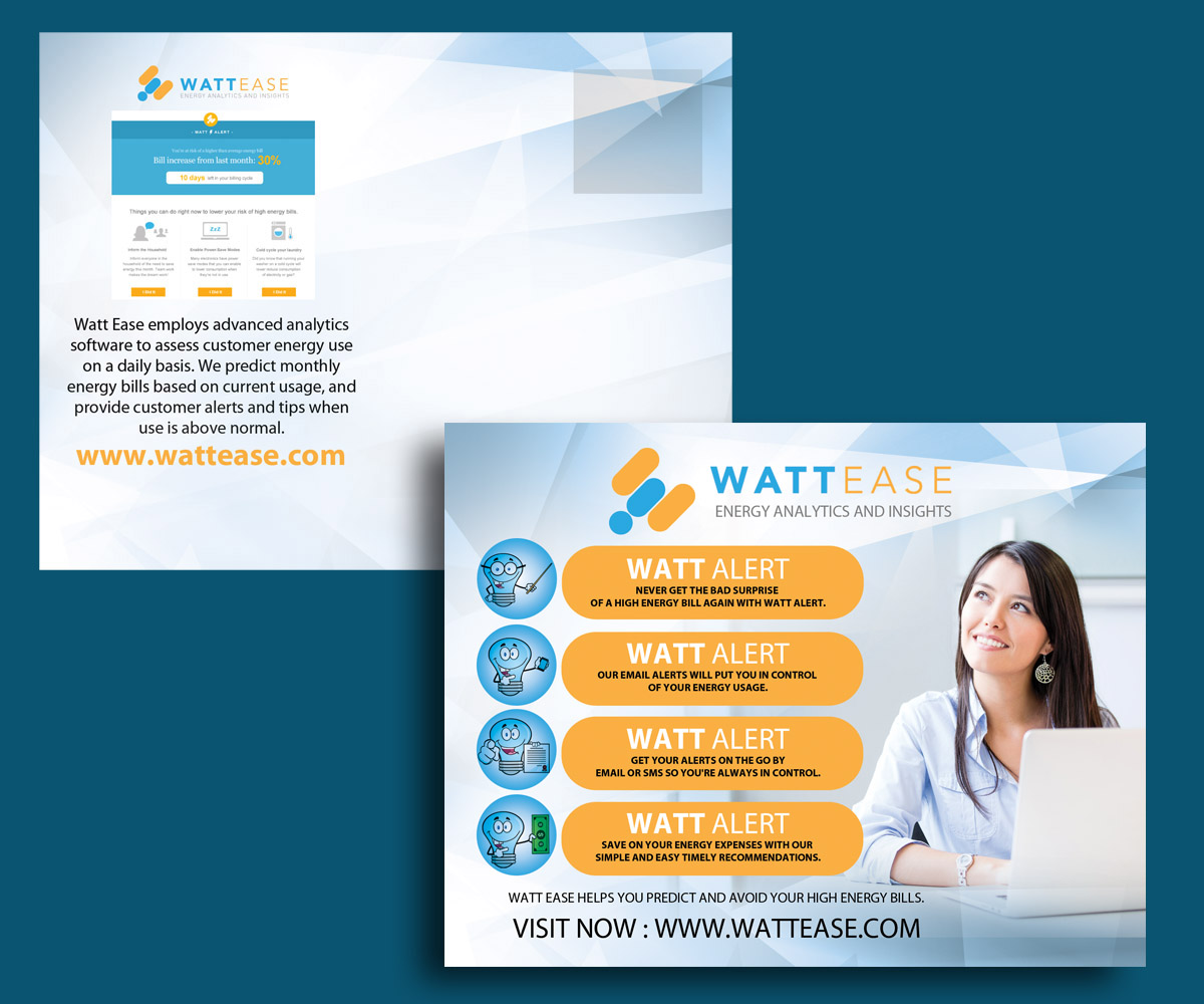 Design de Carte Postale par uk pour Watt Ease | Design #3855412