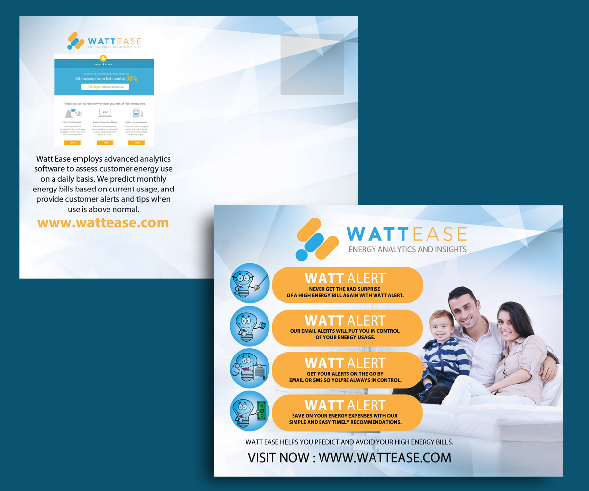 Design de Carte Postale par uk pour Watt Ease | Design #3855532