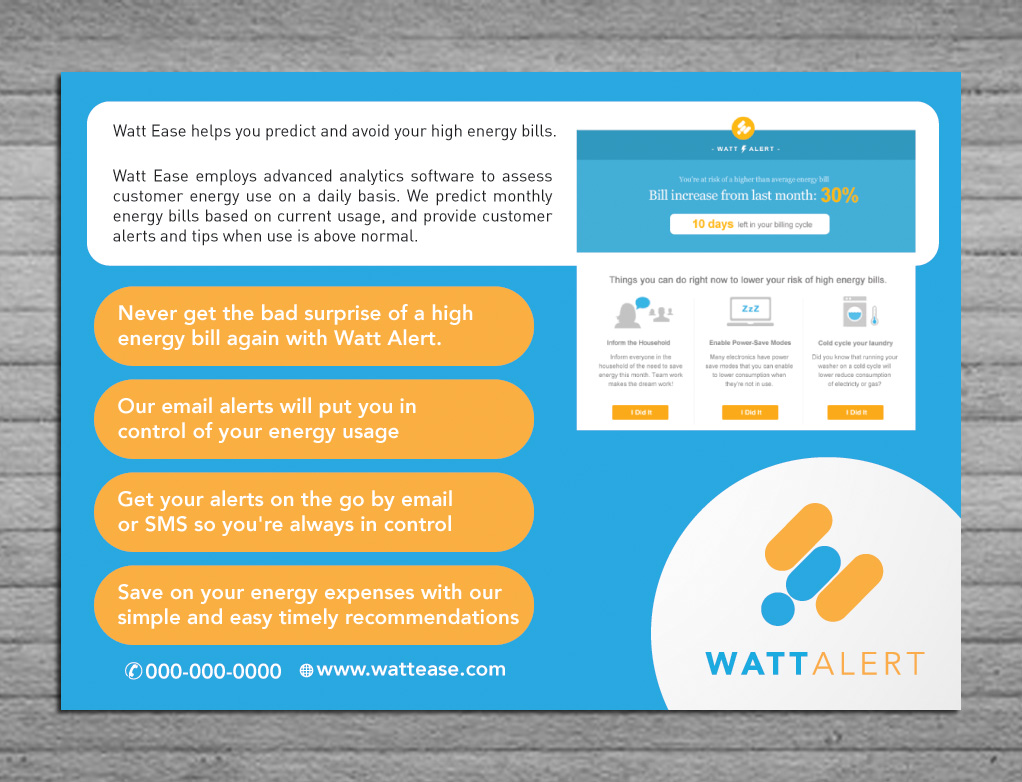 Diseño de Postal por Sbss para Watt Ease | Diseño #3863531