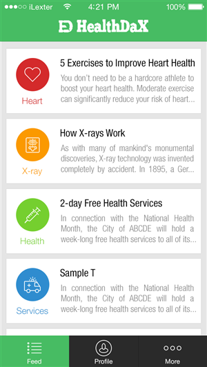 Healthdax Mobile App | Diseño de aplicación (App) por iLexter