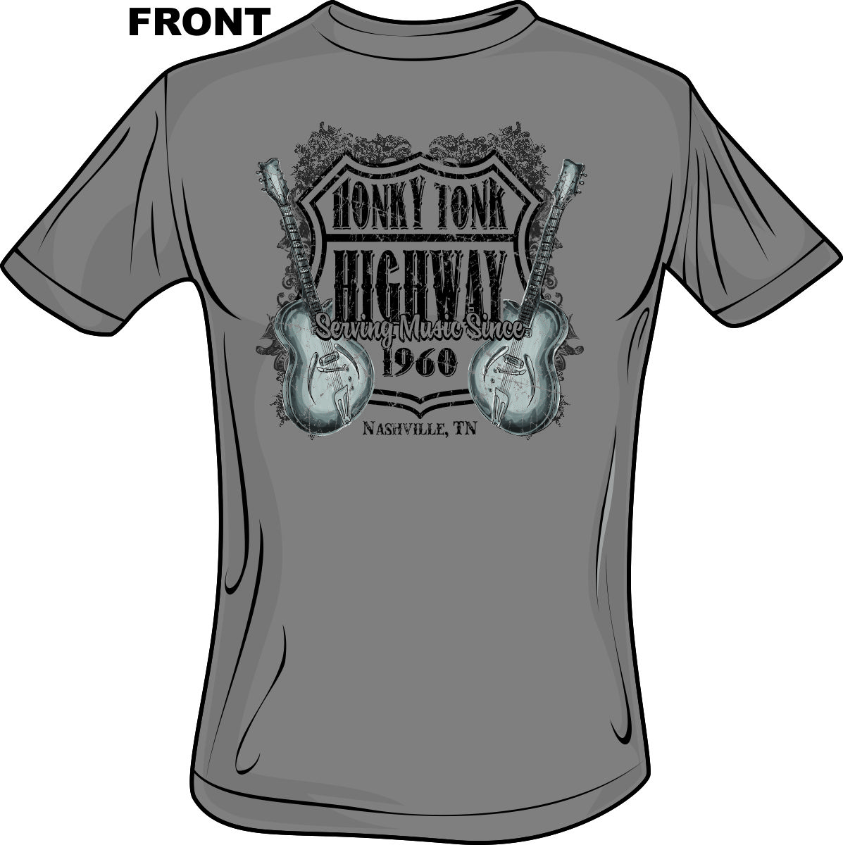 Diseño de Camiseta por Vrbadesigns para Honkytonk Threads | Diseño #1028302