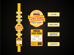 tastes like chicken project | Aufkleber-Design von Amduat Design