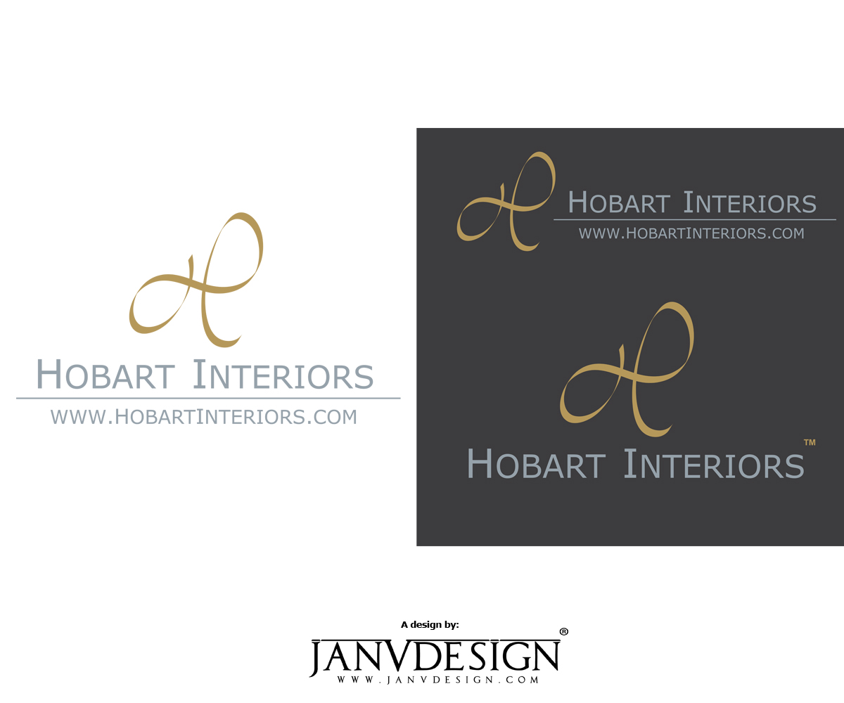 Logo Design by janvdesign.com for Hobart Interiors | Design #3849552
