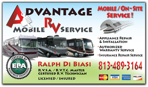 Business Card Design by Milager for Advantage  Mobile RV  Service | Design #3858989