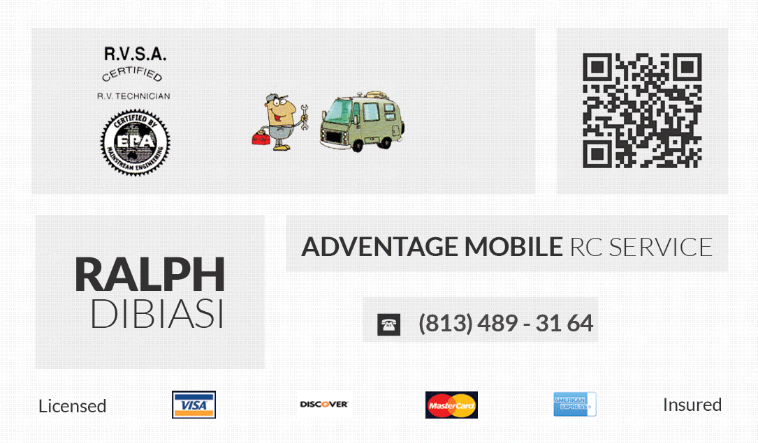 Business Card Design by dacke011 for Advantage  Mobile RV  Service | Design #3839425