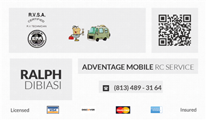 Business Card Design by dacke011 for Advantage  Mobile RV  Service | Design: #3839425