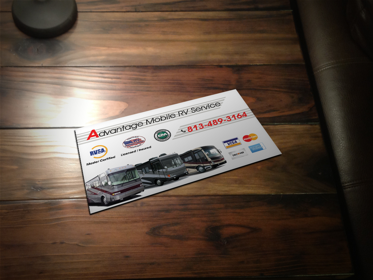 Design de Carte de Visite par Scorpius design pour Advantage  Mobile RV  Service | Design #3850800