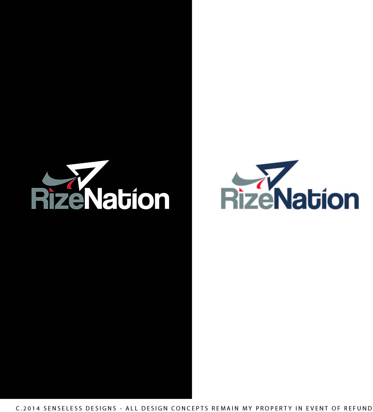 Logo Design by Senseless for Rize Nation LLC | Design #4773759