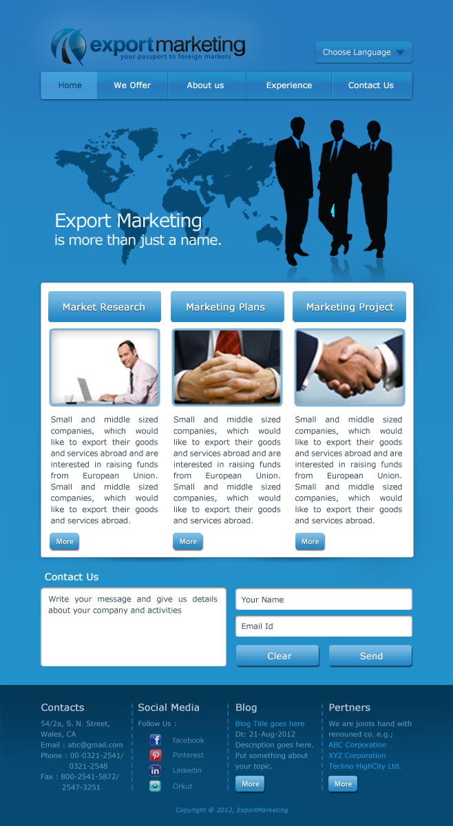 Web Design by UniqueDesignz for PASZPORT DO EKSPORTU Sp. z o.o., ul. Trebacka 4, 00-074 Warszawa NIP:5252465296 | Design #1053609