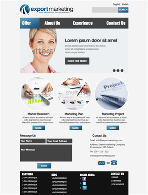 Web Design by Gargi Datta Banik for PASZPORT DO EKSPORTU Sp. z o.o., ul. Trebacka 4, 00-074 Warszawa NIP:5252465296 | Design: #1059749