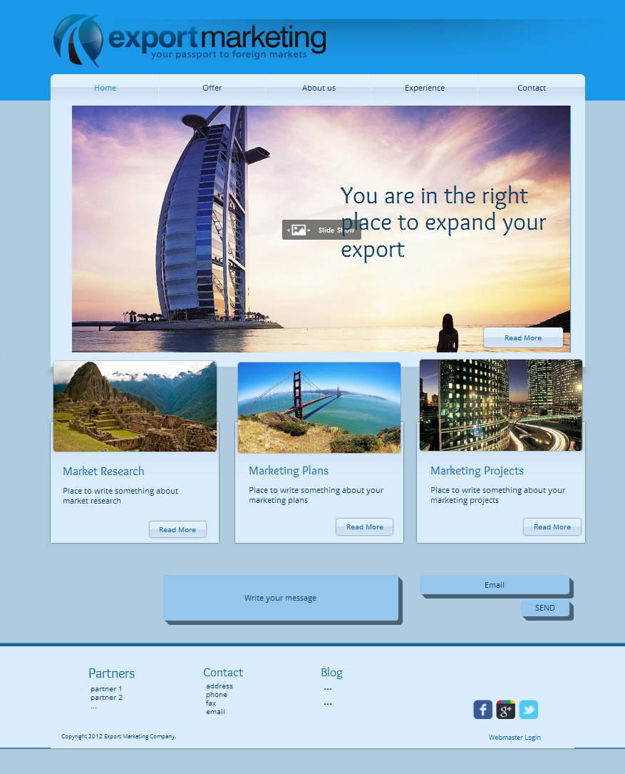 Web Design by Titanic for PASZPORT DO EKSPORTU Sp. z o.o., ul. Trebacka 4, 00-074 Warszawa NIP:5252465296 | Design #1055298
