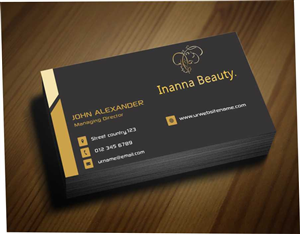 Business Card Design by AwsomeD for Inanna Beauty | Design: #3847477