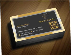 Business Card Design by AwsomeD for Inanna Beauty | Design: #3847479