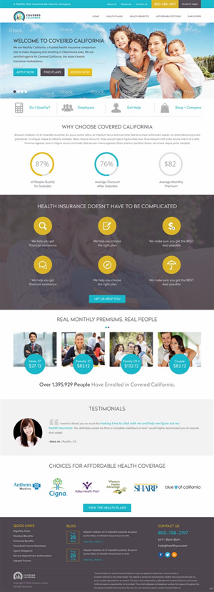 Web Design par pb pour Affordable California | Design : #4409694