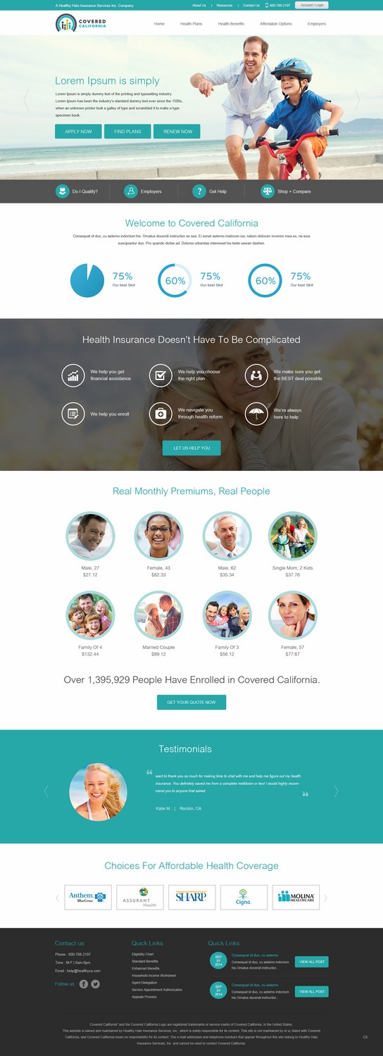 Web Design by pb for Affordable California | Design #4409697