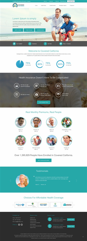 Web Design par pb pour Affordable California | Design : #4409697