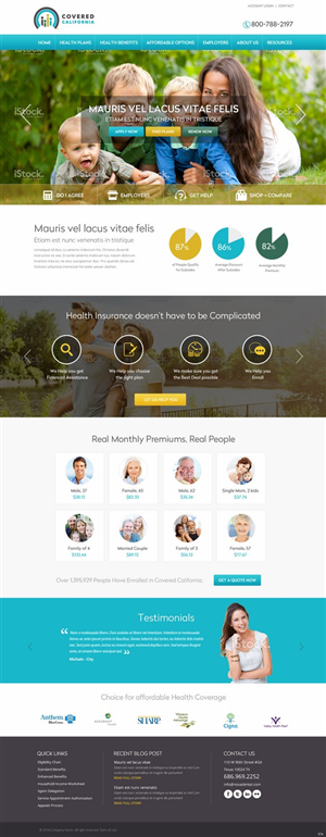 Web Design par pb pour Affordable California | Design : #4409704