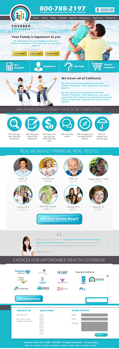 Web Design by creationz2011 for Affordable California | Design #4467185