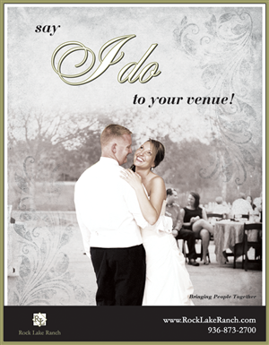 Bride magazine venue advertisement | Advertisement Design by Rozita