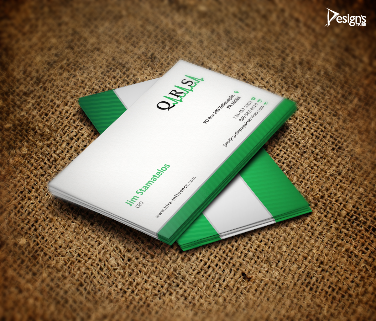 Business Card Design by DesignsTRIBE for Quality Repair Services, LLC | Design #1086395