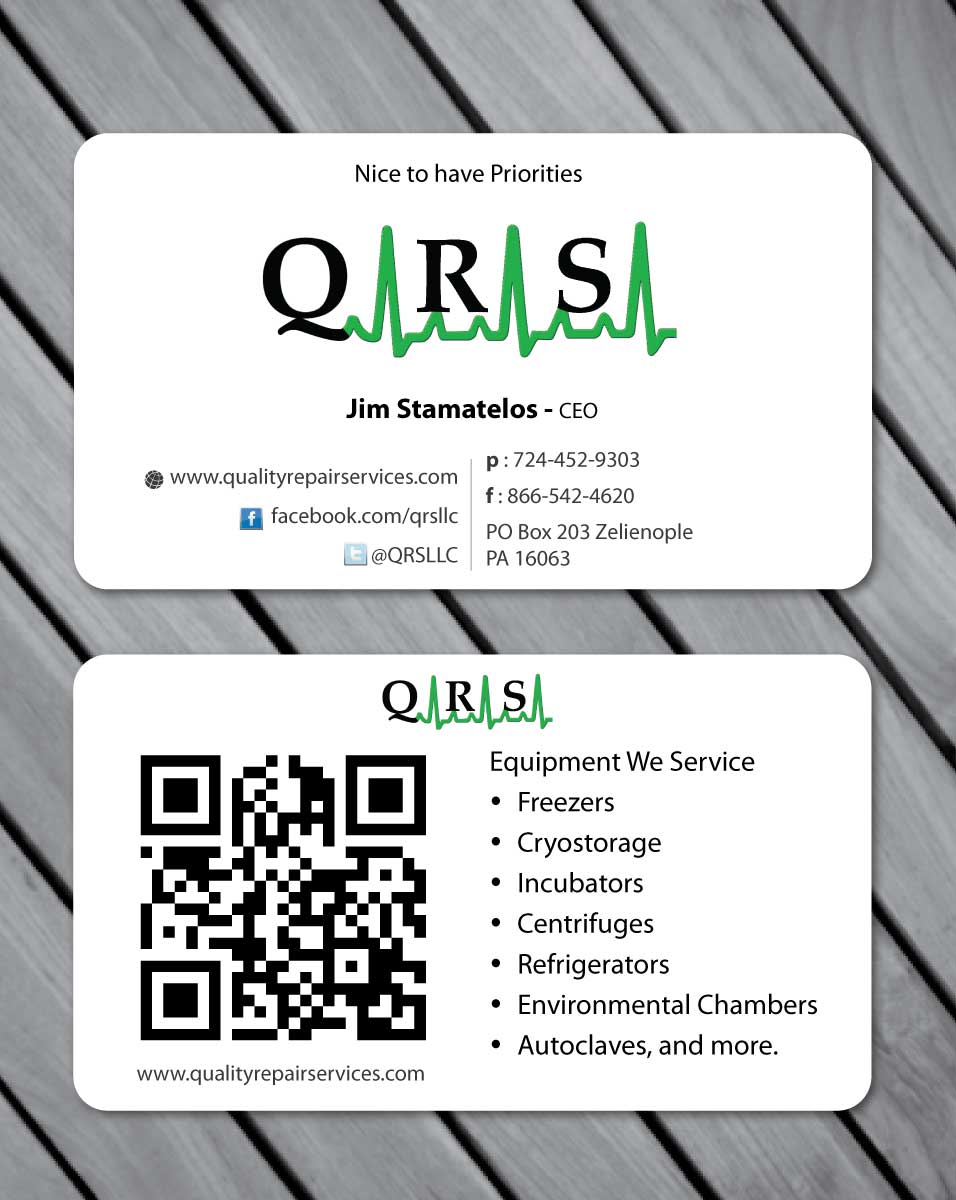 Diseño de Tarjeta de Presentación por Sbss para Quality Repair Services, LLC | Diseño #1087147