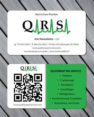 Visitenkarten-Design von Sbss für Quality Repair Services, LLC | Design: #1087149