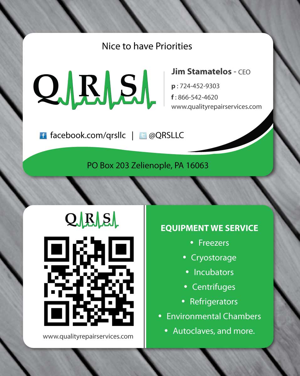 Diseño de Tarjeta de Presentación por Sbss para Quality Repair Services, LLC | Diseño #1087152