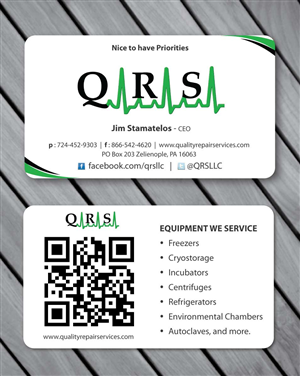 Visitenkarten-Design von Sbss für Quality Repair Services, LLC | Design: #1087154
